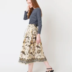 ULLA JOHNSON Ianna Skirt In Lemonbalm -Chicorya Sales S66467 5