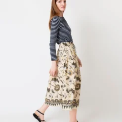ULLA JOHNSON Ianna Skirt In Lemonbalm -Chicorya Sales S66467 7