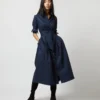 Classic Shirtwaist Dress In Blackwatch Poplin 2 Classic Shirtwaist Dress In Blackwatch Poplin -Chicorya Sales S67267 694