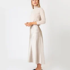 Mare Slip Skirt In Birch Silk 12 Mare Slip Skirt In Birch Silk -Chicorya Sales S67278 3