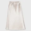 Mare Slip Skirt In Birch Silk -Chicorya Sales S67278 46