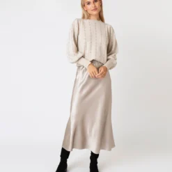 Mare Slip Skirt In Birch Silk 14 Mare Slip Skirt In Birch Silk -Chicorya Sales S67278 V2 1