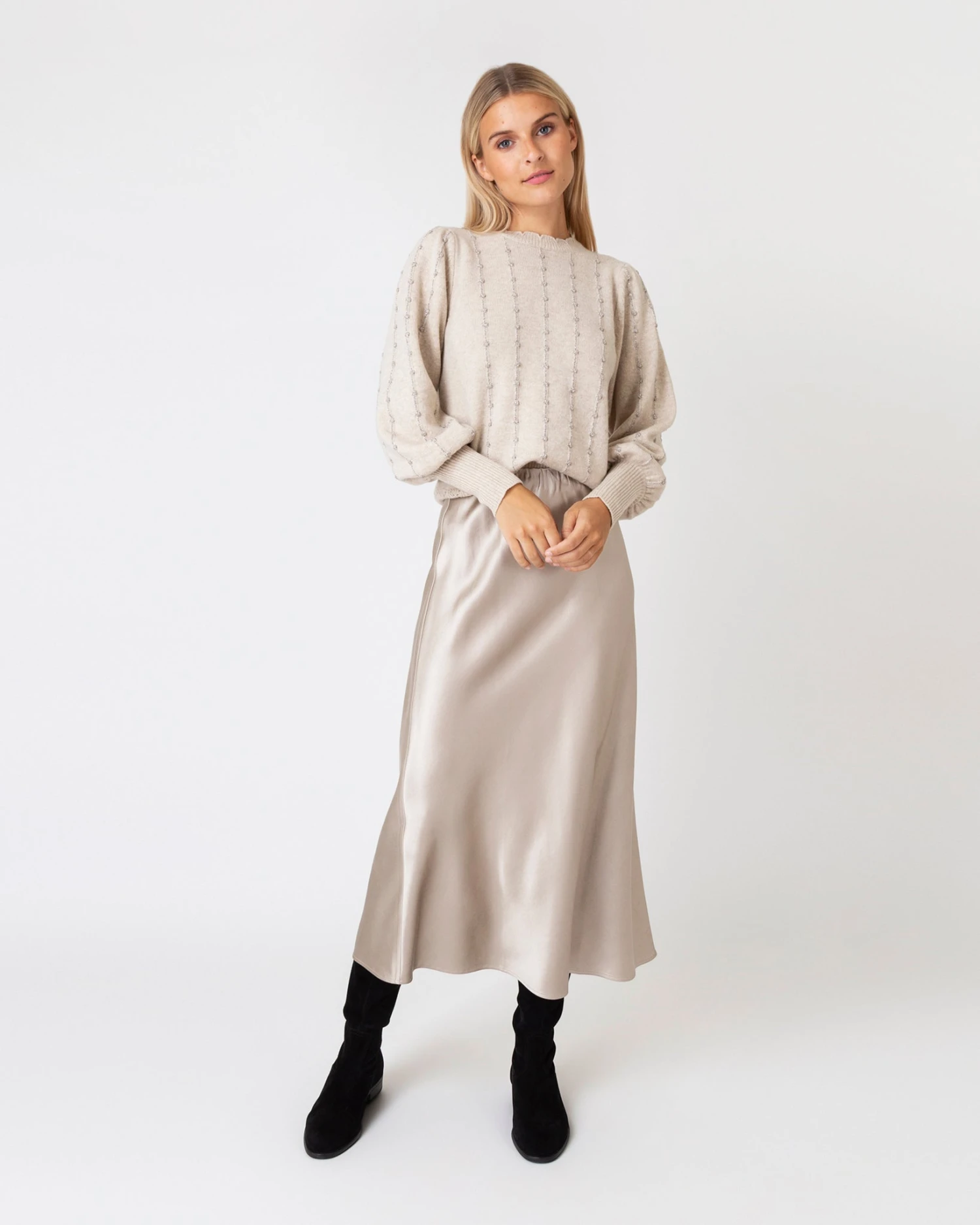 Mare Slip Skirt In Birch Silk 8 Mare Slip Skirt In Birch Silk - Image 6