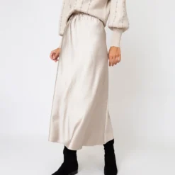 Mare Slip Skirt In Birch Silk 15 Mare Slip Skirt In Birch Silk -Chicorya Sales S67278 V2 5