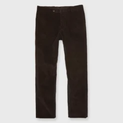 Garment-Dyed Sport Trouser In Chocolate Corduroy