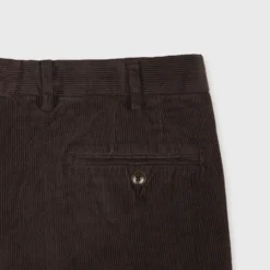 Garment-Dyed Sport Trouser In Chocolate Corduroy -Chicorya Sales S68081 3