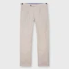 Garment-Dyed Pleated Sport Trouser In Stone Lightweight Twill -Chicorya Sales S68660 2