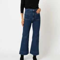 St Monica Cropped Jean In Vintage 95 -Chicorya Sales S69257 5