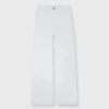 Column Patch Pocket Jean In White Stretch Denim -Chicorya Sales S70238 18