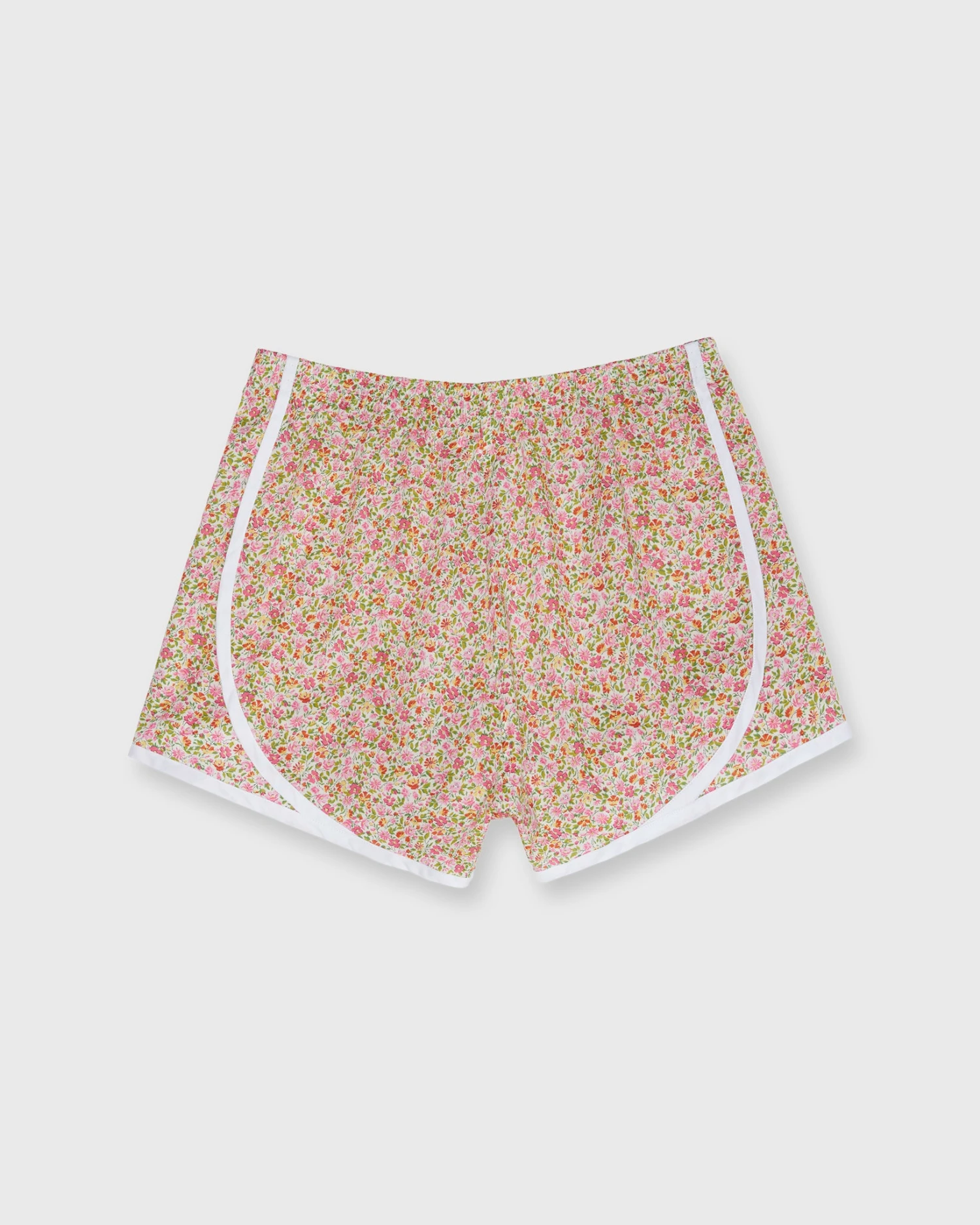 Track Short In Pink/Green Hannah Rose Liberty Fabric 3 Track Short In Pink/Green Hannah Rose Liberty Fabric