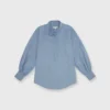 Anaya Popover Shirt In Extra Light Washed Cotolino Chambray -Chicorya Sales S70927 63