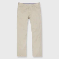 Garment-Dyed Sport Trouser In Khaki Lightweight Twill