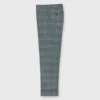 Dress Trouser In Grey/Lovat Mix Plaid Flannel 2 Dress Trouser In Grey/Lovat Mix Plaid Flannel -Chicorya Sales S70986 17