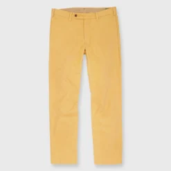 Garment-Dyed Sport Trouser In Golden Wheat Lightweight Twill