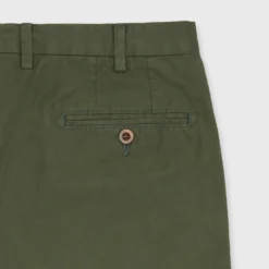 Garment-Dyed Sport Trouser In Spruce Lightweight Twill -Chicorya Sales S71015 271