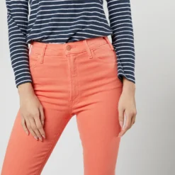 The Hustler Ankle Fray Jean In Persimmon -Chicorya Sales S71119 2594