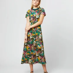 Sporty Swing Dress In Temples Jersey