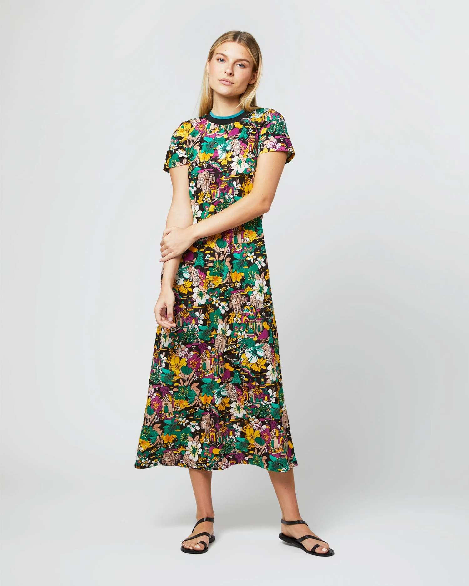 Sporty Swing Dress In Temples Jersey 3 Sporty Swing Dress In Temples Jersey