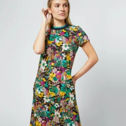 Sporty Swing Dress In Temples Jersey 13 Sporty Swing Dress In Temples Jersey -Chicorya Sales S71135 144