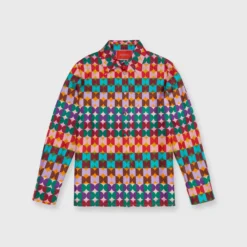 Boy Shirt In Mezzaluna Rainbow