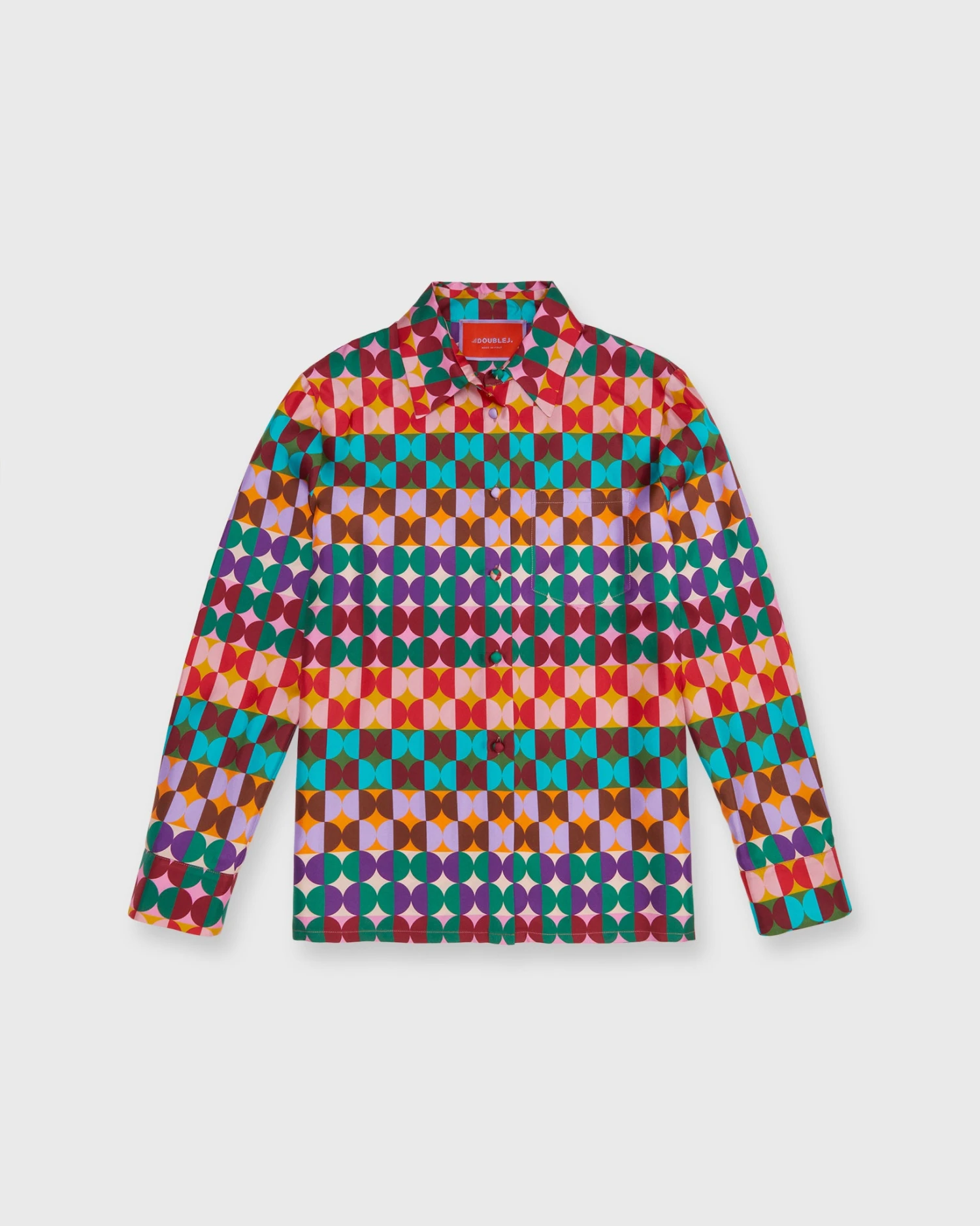 Boy Shirt In Mezzaluna Rainbow 3 Boy Shirt In Mezzaluna Rainbow