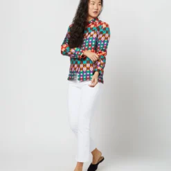 Boy Shirt In Mezzaluna Rainbow 14 Boy Shirt In Mezzaluna Rainbow -Chicorya Sales S71143 3601