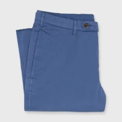 Garment-Dyed Sport Trouser In Pacific Cotton/Silk Stretch Poplin -Chicorya Sales S71217 81