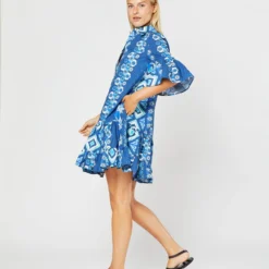 Choux Dress In Costiera Summer Popeline 12 Choux Dress In Costiera Summer Popeline -Chicorya Sales S71233 22