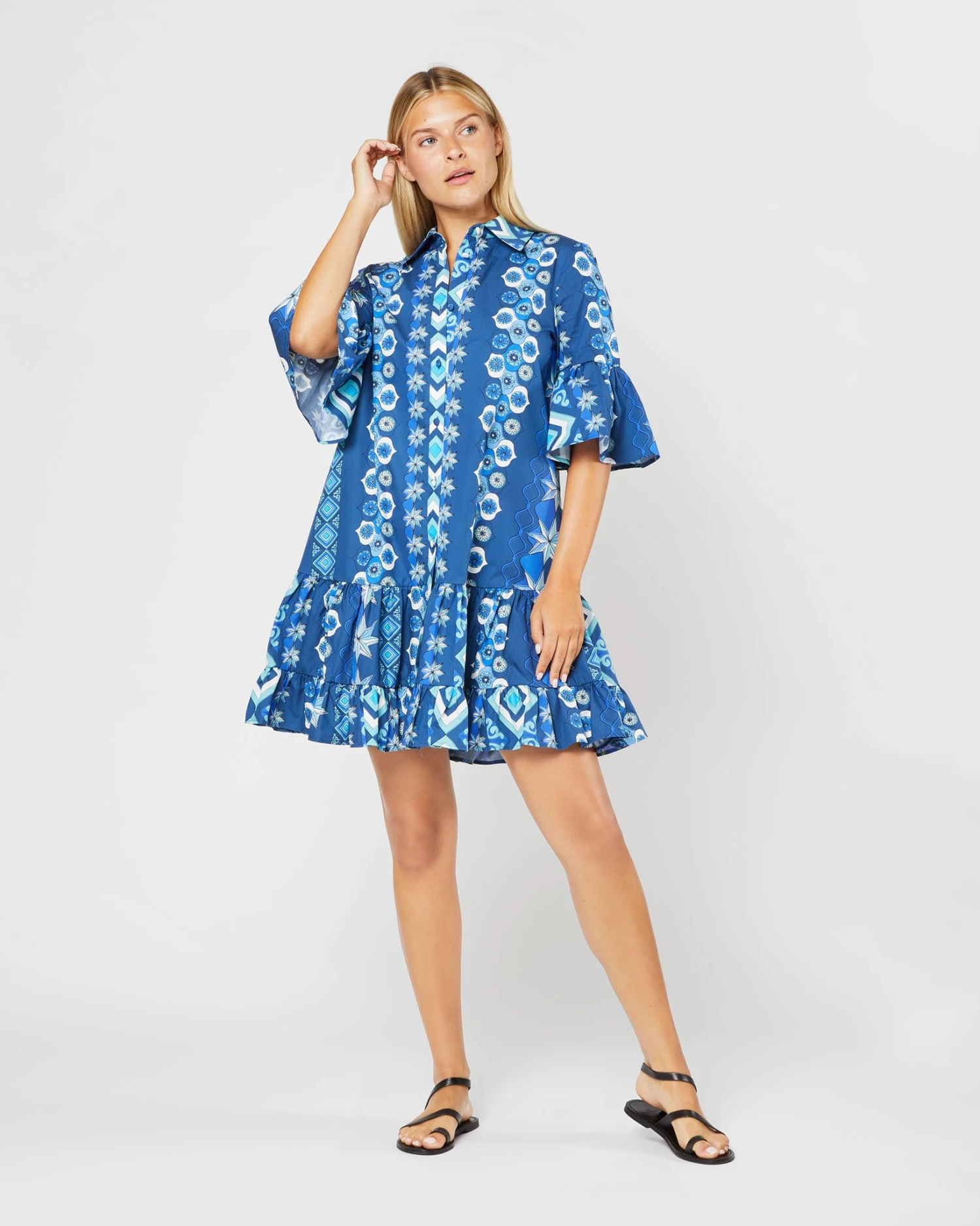 Choux Dress In Costiera Summer Popeline 3 Choux Dress In Costiera Summer Popeline