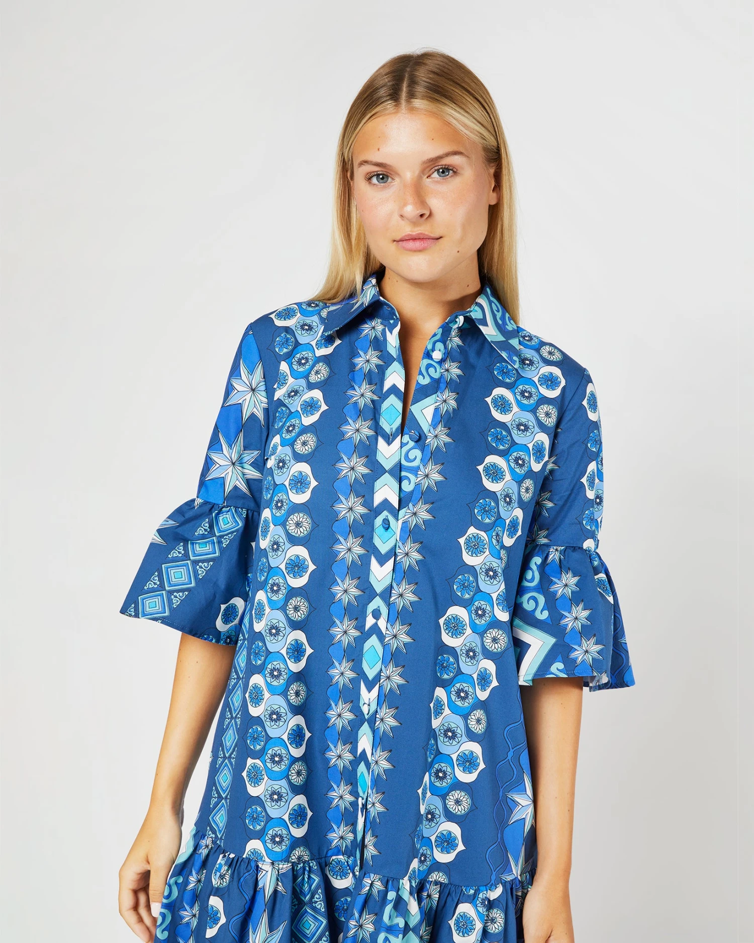 Choux Dress In Costiera Summer Popeline 4 Choux Dress In Costiera Summer Popeline - Image 2