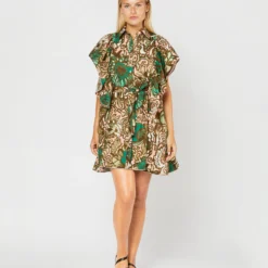 Scooter Dress In Anemone Pink Summer Popeline -Chicorya Sales S71237 724