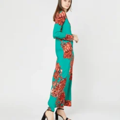 Long Sleeve Swing Dress In Anemone Ghirlanda Sablé 13 Long Sleeve Swing Dress In Anemone Ghirlanda Sablé -Chicorya Sales S71243 285