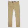 Sport Trouser In Khaki Stretch Silkochino -Chicorya Sales S71251 151