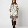 Anaya Popover Dress In Navy Bandana Print Poplin -Chicorya Sales S71358 2808