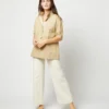 Soleil Shirt In Khaki Stretch Sateen 1 Soleil Shirt In Khaki Stretch Sateen -Chicorya Sales S71364 2649