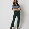 Kendall Flare 5-Pocket Pant In Hunter Stretch Cord -Chicorya Sales S71385 4660
