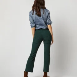 Kendall Flare 5-Pocket Pant In Hunter Stretch Cord -Chicorya Sales S71385 4679