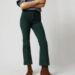 Kendall Flare 5-Pocket Pant In Hunter Stretch Cord -Chicorya Sales S71385 4751