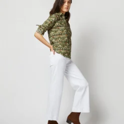 Western Shirt In Hunter Multi Strawberry Thief Liberty Fabric 13 Western Shirt In Hunter Multi Strawberry Thief Liberty Fabric -Chicorya Sales S71391 1181