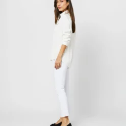 Hannah Blouse In Ivory Silk Crepe De Chine 14 Hannah Blouse In Ivory Silk Crepe De Chine -Chicorya Sales S71401 1422