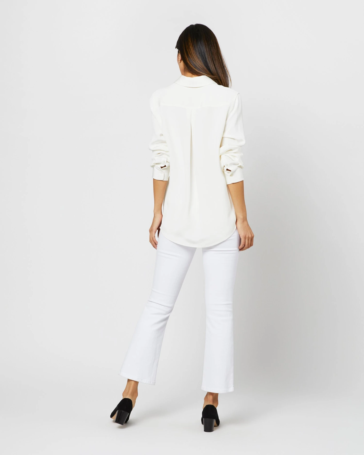 Hannah Blouse In Ivory Silk Crepe De Chine 6 Hannah Blouse In Ivory Silk Crepe De Chine - Image 4