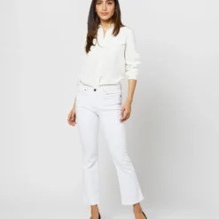Hannah Blouse In Ivory Silk Crepe De Chine 16 Hannah Blouse In Ivory Silk Crepe De Chine -Chicorya Sales S71401 1509