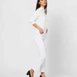 Hannah Blouse In Ivory Silk Crepe De Chine 19 Hannah Blouse In Ivory Silk Crepe De Chine -Chicorya Sales S71401 1535