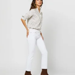 Frill Shirt In Ivory/Lavender Emma Victoria Liberty Fabric 13 Frill Shirt In Ivory/Lavender Emma Victoria Liberty Fabric -Chicorya Sales S71404 2310