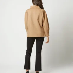 Violet Top In Camel Hair Flannel -Chicorya Sales S71412 3970