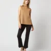Sleeveless Ana Top In Camel Double-Faced Melton 2 Sleeveless Ana Top In Camel Double-Faced Melton -Chicorya Sales S71418 1800