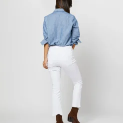 Understudy Shirt In Extra Light Washed Cotolino Chambray -Chicorya Sales S71427 1894