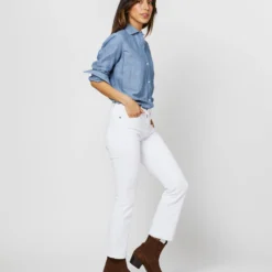 Understudy Shirt In Extra Light Washed Cotolino Chambray -Chicorya Sales S71427 1903