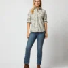 Western Shirt In Ivory Multi Rachel Liberty Fabric 2 Western Shirt In Ivory Multi Rachel Liberty Fabric -Chicorya Sales S71629 2194