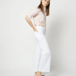 Frill Shirt In Orange Stripe Silk 16 Frill Shirt In Orange Stripe Silk -Chicorya Sales S71909 4280